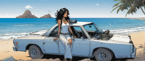 fiat 126,trabant,lada niva,renault 4,girl and car,fiat 127,land-rover,beach buggy,the beach fixing,camper on the beach,girl on the dune,fiat 125,mercedes-benz g-class,land rover defender,renault 8,fiat 850,land rover series,g-class,land rover,vanagon,Illustration,American Style,American Style 06