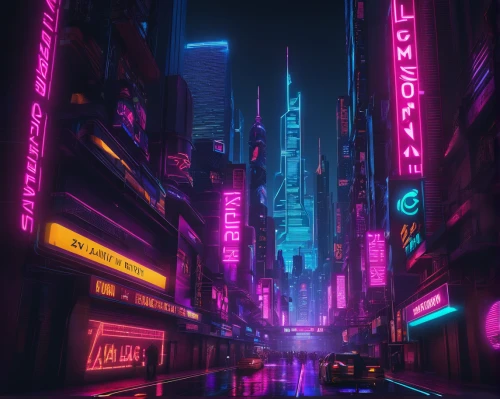cyberpunk,shinjuku,neon arrows,neon lights,metropolis,tokyo city,colorful city,neon sign,tokyo,neon,vapor,cityscape,fantasy city,neon light,cinema 4d,futuristic,ultraviolet,aesthetic,urban,80's design,Conceptual Art,Sci-Fi,Sci-Fi 26
