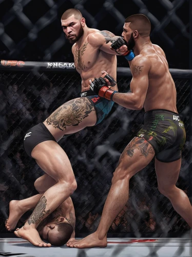 ufc,striking combat sports,mma,combat sport,mixed martial arts,jujitsu,demolition,knockout punch,pankration,fight,assault,punch,karate,fighting stance,the game,choke snake,violence,aggression,battle,fighting poses,Illustration,Realistic Fantasy,Realistic Fantasy 12