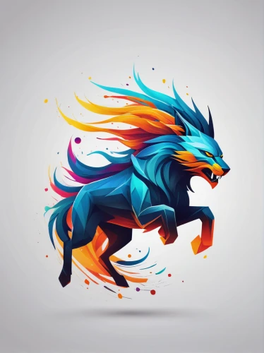 gryphon,firefox,fire horse,painted dragon,griffon bruxellois,mozilla,dragon design,flame spirit,colorful horse,phoenix rooster,firedancer,howling wolf,fire breathing dragon,firespin,nine-tailed,vector illustration,animal icons,dragon fire,constellation wolf,zodiac sign leo,Illustration,Abstract Fantasy,Abstract Fantasy 01