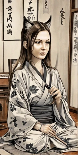 japanese art,tea ceremony,mukimono,japanese woman,cool woodblock images,yi sun sin,oriental painting,koto,sanshin,japanese culture,shakuhachi,jeongol,japanese background,geisha,geomungo,motsunabe,tsukemono,woman sitting,gyokuro,kimono