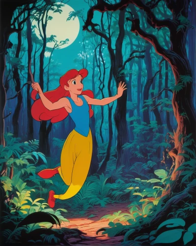 ariel,little mermaid,fantasia,ballerina in the woods,princess anna,fairy tale character,fairytale characters,disney character,fairy tale,rosa ' the fairy,fairies aloft,snow white,rosa 'the fairy,mermaid background,fairy tales,fairytale,fairy forest,fantasy woman,fairy world,enchanted forest,Illustration,Children,Children 01