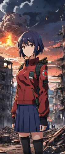 gunkanjima,stalingrad,hiroshima,dusk background,kantai,light cruiser,kantai collection sailor,warsaw uprising,nagasaki,destroyer,lost in war,hashima,heavy cruiser,world end,explosions,llenn,fukushima,explosion,yuki nagato sos brigade,gi,Illustration,Japanese style,Japanese Style 03