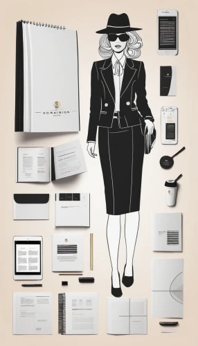 white-collar worker,businesswoman,business woman,retro paper doll,fashion vector,agent provocateur,fashion illustration,attache case,bookkeeper,bussiness woman,curriculum vitae,office stationary,business girl,the model of the notebook,art deco woman,businesswomen,briefcase,office icons,businessperson,business angel,Illustration,American Style,American Style 14