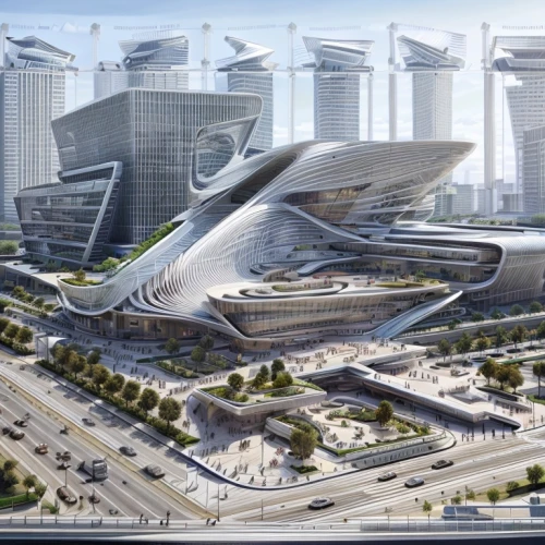 futuristic architecture,futuristic art museum,tianjin,abu-dhabi,abu dhabi,futuristic landscape,dhabi,calatrava,transport hub,smart city,doha,sharjah,largest hotel in dubai,united arab emirates,santiago calatrava,zhengzhou,hongdan center,marina bay,soumaya museum,urban development,Architecture,Large Public Buildings,Futurism,Organic Futurism