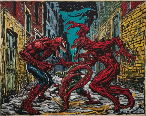 david bates,keith haring,ristras,cool woodblock images,cool pop art,popular art,woodcut,modern pop art,venom,glass painting,arteries,album cover,circulatory,greed,split personality,circulatory system,marvel comics,roy lichtenstein,cd cover,the crayfish 2,Art,Artistic Painting,Artistic Painting 07