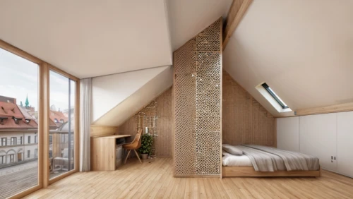 cubic house,room divider,modern room,sleeping room,loft,attic,danish room,bedroom,children's bedroom,sky apartment,danish house,daylighting,canopy bed,timber house,shared apartment,archidaily,bedroom window,guest room,lattice windows,folding roof