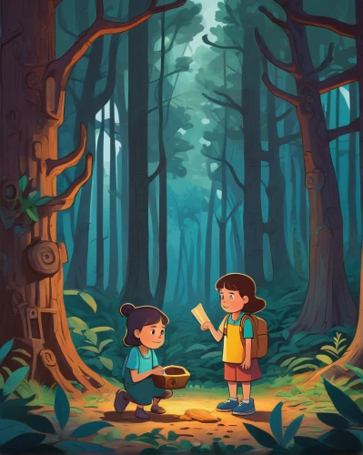 forest walk,happy children playing in the forest,cartoon forest,in the forest,pines,forest,the forest,forest floor,the woods,redwoods,kids illustration,forest workers,river pines,forest background,haunted forest,forests,the forests,redwood,hikers,exploration,Art,Artistic Painting,Artistic Painting 05