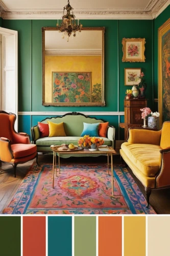 color combinations,trend color,color palette,rainbow color palette,color table,mid century modern,polychrome,interior design,color circle articles,danish room,sitting room,palette,saturated colors,great room,shades of color,color spectrum,color wall,interior decoration,teal and orange,interior decor,Art,Artistic Painting,Artistic Painting 40