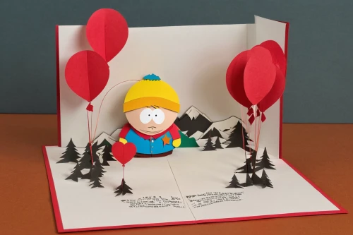 valentine gnome,balloon envelope,greeting card,birthday card,paper art,greetting card,greeting cards,gnome skiing,valentine scrapbooking,kids illustration,book gift,clay animation,red balloon,clipart cake,book illustration,gnome ice skating,handmade doll,heart balloon with string,3d figure,christmas gnome,Unique,Paper Cuts,Paper Cuts 03