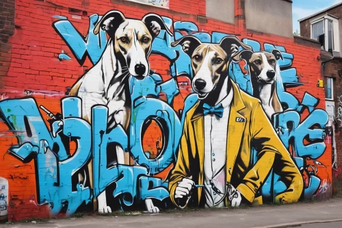 shoreditch,street dogs,hound dogs,fitzroy,dog street,whippet,great dane,three dogs,artois hound,brooklyn street art,graffiti art,paint stoke,lurcher,toulouse,street dog,color dogs,sighthound,tibet terrier,borzoi,galgo español,Conceptual Art,Graffiti Art,Graffiti Art 07