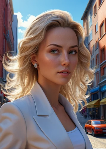 female doctor,businesswoman,action-adventure game,portrait background,business woman,spy,blonde woman,custom portrait,bussiness woman,city ​​portrait,world digital painting,head woman,spy visual,samara,real estate agent,mayor,sprint woman,librarian,white-collar worker,game illustration,Photography,General,Realistic