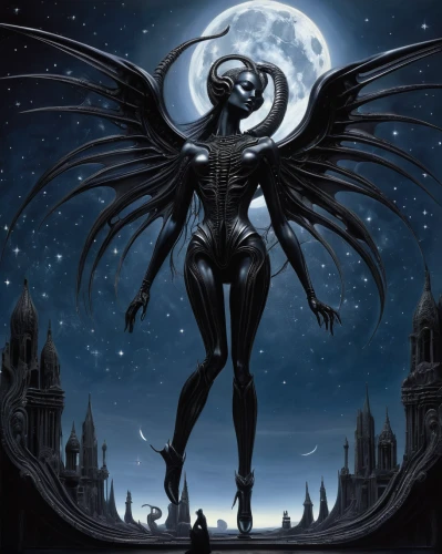 black angel,dark angel,angel of death,queen of the night,dance of death,death angel,dark art,walpurgis night,angelology,black raven,corvus,archangel,daemon,uriel,death god,cd cover,dark elf,zodiac sign libra,the archangel,lucifer,Conceptual Art,Sci-Fi,Sci-Fi 02