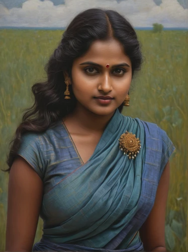 jaya,indian art,indian woman,kamini,oil painting on canvas,indian girl,girl with cloth,tamil culture,oil painting,pongal,sari,kerala,karnataka,nityakalyani,cegledi kanna,girl in cloth,pooja,world digital painting,radha,khokhloma painting,Conceptual Art,Daily,Daily 30