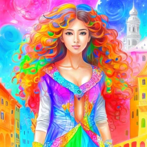 merida,rapunzel,colorful heart,colorful background,fantasy portrait,boho art,the festival of colors,fantasy art,colorfulness,italian painter,colorful,harmony of color,world digital painting,background colorful,the carnival of venice,colorful doodle,vibrant color,full of color,colorful life,rainbow colors,Design Sketch,Design Sketch,Character Sketch