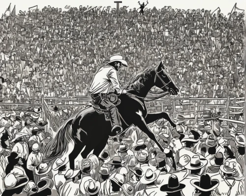 charreada,chilean rodeo,rodeo,gaucho,western riding,matador,bullfight,mexican revolution,derby,cowboy mounted shooting,cavalry,andalusians,gunfighter,book illustration,horsemanship,horse racing,english riding,bullfighting,cavalry trumpet,equestrian sport,Illustration,Black and White,Black and White 10