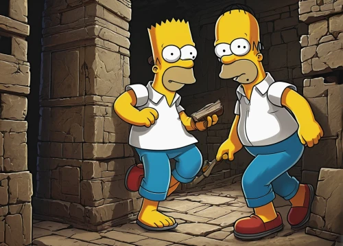 homer,homer simpsons,bart,flanders,adventure game,clones,simson,action-adventure game,clone,serpentes,content writers,builders,bart owl,oddcouple,construction workers,vilgalys and moncalvo,sagging,duff,twins,clone jesionolistny,Illustration,Paper based,Paper Based 05