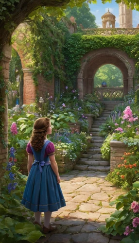 merida,girl picking flowers,girl in the garden,clove garden,rapunzel,hydrangeas,flower garden,to the garden,dandelion hall,cinderella,towards the garden,a fairy tale,picking flowers,children's fairy tale,children's background,alice in wonderland,way of the roses,fairy tale,garden door,girl in flowers,Conceptual Art,Daily,Daily 04