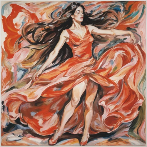 flamenco,fire dance,dancing flames,firedancer,dancer,whirling,dance with canvases,salsa dance,flame spirit,girl in a long dress,twirling,latin dance,fire dancer,twirl,dance,fabric painting,whirlwind,fire artist,swirling,watercolor women accessory,Conceptual Art,Oil color,Oil Color 18