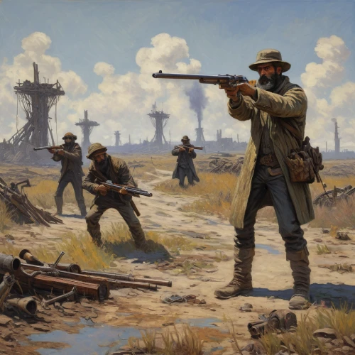 revolvers,western,american frontier,game illustration,gunfighter,wild west,western riding,cowboy action shooting,lost in war,pilgrims,patrols,hunting scene,game art,oil,first world war,gunsmith,hunting dogs,war correspondent,infantry,guards of the canyon,Art,Artistic Painting,Artistic Painting 04