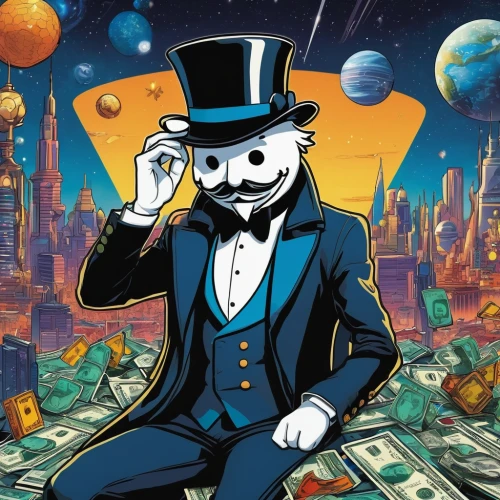 billionaire,monopoly,banker,capital cities,destroy money,ceo,dogecoin,mafia,public sale,tuxedo just,wealthy,gambler,wealth,white-collar worker,tuxedo,altcoins,mayor,financial world,businessman,business man,Illustration,Japanese style,Japanese Style 13