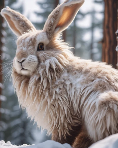 snowshoe hare,arctic hare,snow hare,european rabbit,hare of patagonia,angora rabbit,lepus europaeus,mountain cottontail,jackalope,wild hare,angora,chamois,european brown hare,jackrabbit,steppe hare,winter animals,wild rabbit,jack rabbit,dwarf rabbit,young hare,Photography,General,Cinematic