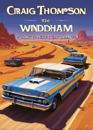 cd cover,station wagon-station wagon,chrysler windsor,automobiles,purple pageantry winds,windshield,hudson hornet,cross wind,thunderbird,wind park,album cover,retro automobile,winding roads,t bird,cover,wind machine,american classic cars,book cover,crassocephalum,supersonic transport,Illustration,American Style,American Style 12