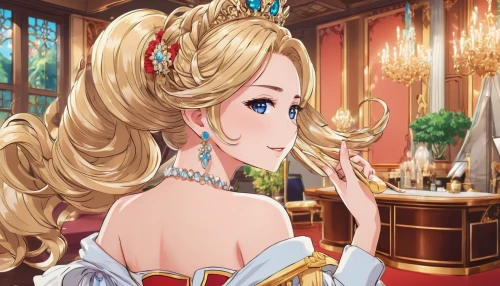 tsumugi kotobuki k-on,vanessa (butterfly),princess' earring,darjeeling,vexiernelke,poker primrose,tiara,violet evergarden,cinderella,a princess,princess crown,heart with crown,cg artwork,princess sofia,venetia,jessamine,darjeeling tea,stechnelke,frula,french valentine,Illustration,Japanese style,Japanese Style 03