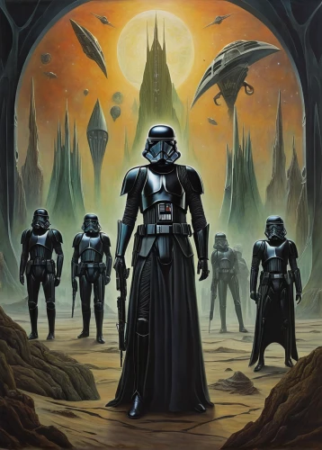 storm troops,vader,darth vader,guards of the canyon,overtone empire,the order of the fields,imperial,dance of death,darth wader,clone jesionolistny,cg artwork,hall of the fallen,sci fiction illustration,heroic fantasy,patrols,sci fi,star wars,album cover,imperial coat,imperial shores,Illustration,Abstract Fantasy,Abstract Fantasy 16