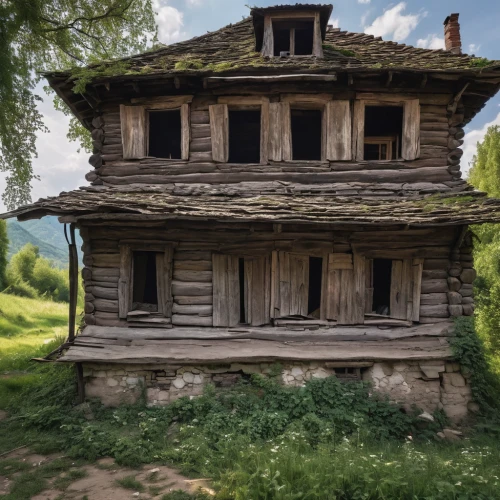 abandoned house,old house,ancient house,old home,abandoned place,lonely house,wooden house,dilapidated building,abandoned building,creepy house,traditional house,witch's house,house in mountains,abandoned places,crispy house,dilapidated,little house,small house,scherhaufa,farm house,Photography,General,Natural