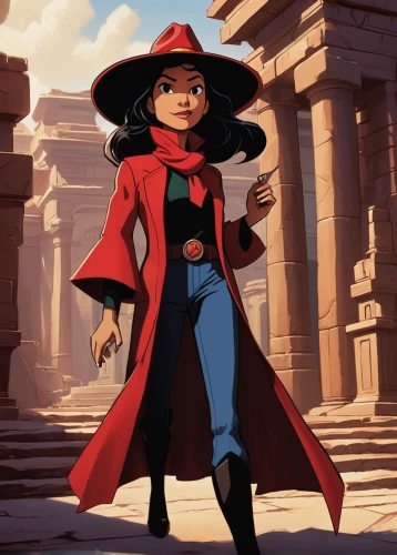 red coat,red cape,scarlet witch,karnak,goddess of justice,librarian,rosa ' amber cover,girl in a historic way,artemisia,red tunic,imperial coat,lady in red,investigator,la catrina,candela,maya,tiana,jaya,peru,cg artwork,Illustration,Black and White,Black and White 08