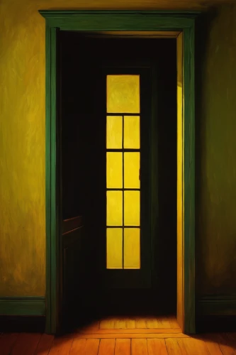 yellow light,open door,the threshold of the house,the door,door,home door,wooden door,creepy doorway,in the door,doorway,yellow wall,threshold,doors,the window,keyhole,one-room,window with shutters,open window,one room,reversing light,Art,Classical Oil Painting,Classical Oil Painting 20