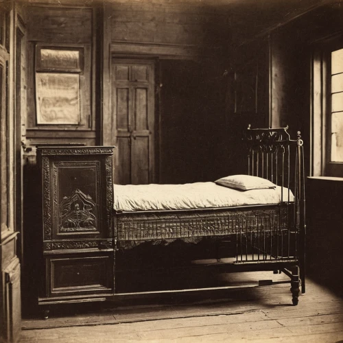 infant bed,bedroom,children's bedroom,hospital bed,treatment room,sleeping room,chiffonier,wade rooms,examination room,canopy bed,danish room,doctor's room,the little girl's room,steamer trunk,baby bed,ambrotype,sleeper chair,guest room,boy's room picture,antique furniture,Photography,Black and white photography,Black and White Photography 15