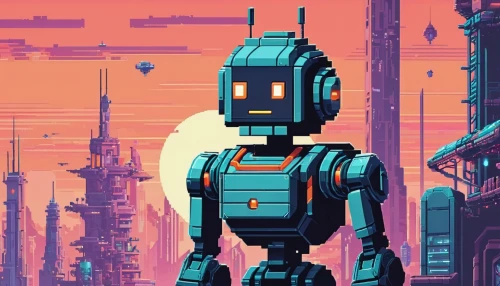 mech,pixel art,robotic,robot icon,droid,retro background,cyberpunk,mecha,robot,bot,robots,sci-fi,sci - fi,metropolis,robotics,scifi,retro styled,sci fi,pixel,r2-d2,Unique,Pixel,Pixel 01