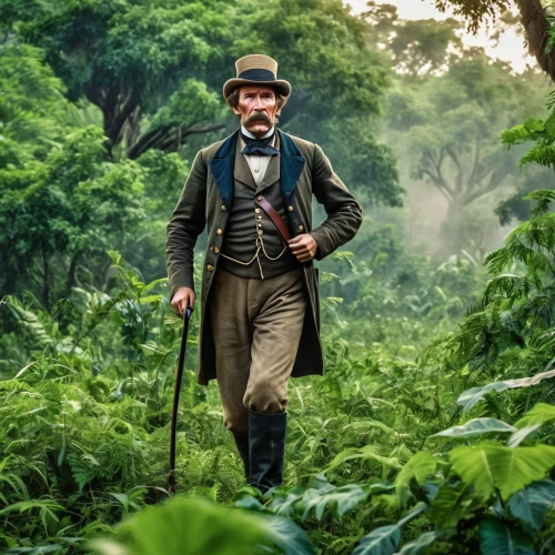 farmer in the woods,plantation,the law of the jungle,biologist,nature and man,poison plant in 2018,the wanderer,jamaica,gardener,jamaican blue mountain coffee,indiana jones,walking man,people of uganda,nicaragua,pachamama,jack rose,dutchman's pipe,american frontier,uganda,jungle,Photography,General,Realistic