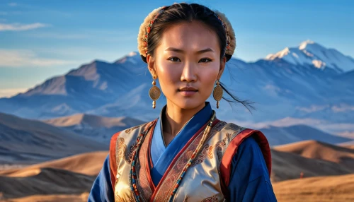 inner mongolian beauty,mulan,mongolia eastern,mongolian,asian woman,tibetan,gokyo ri,kyrgyz,xinjiang,khlui,mongolian tugrik,yunnan,mongolia,oriental girl,turpan,bhutan,everest region,chinese background,pamir,tibet,Photography,General,Realistic