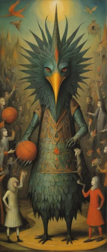 garuda,bird kingdom,khokhloma painting,bird bird kingdom,patung garuda,feathered race,the ethereum,freemason,crow queen,folklore,pachamama,wild emperor,folk art,shamanic,murder of crows,landfowl,araucana,ancient parade,birds of the sea,bird painting,Illustration,Abstract Fantasy,Abstract Fantasy 16