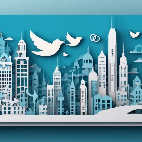 twitter wall,twitter logo,background vector,twitter pattern,social icons,social media icons,art deco background,social media marketing,social media network,social network service,twitter bird,web banner,the integration of social,tweets,logo header,teal digital background,digital background,city cities,mobile video game vector background,the fan's background,Unique,Paper Cuts,Paper Cuts 10