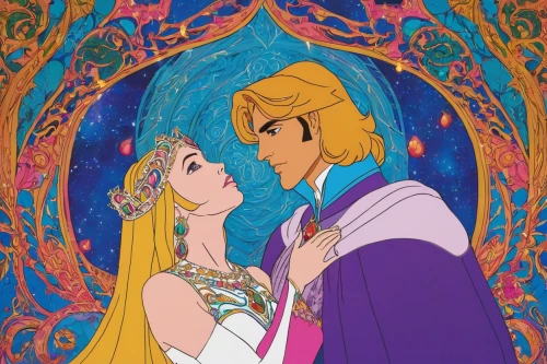 prince and princess,tangled,fairy tale,aladdin,rapunzel,a fairy tale,fairytale,aladin,princess' earring,fairytales,aladha,fairytale characters,camelot,fairy tales,princesses,cinderella,scent of jasmine,wedding icons,fairy tale character,enchanted,Illustration,Abstract Fantasy,Abstract Fantasy 08