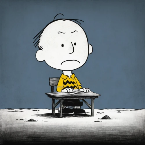 peanuts,snoopy,dahl,isolated t-shirt,illustrator,wu,alone,worry-eater,thinking,to be alone,meditation,loneliness,isolation,in the bowl,meditating,wooser,unhappy,pondering,sit and wait,lonely,Illustration,Children,Children 05