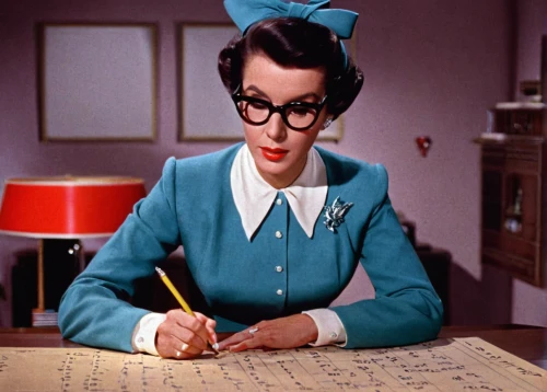secretary,night administrator,telephone operator,stewardess,switchboard operator,receptionist,librarian,to write,correspondence courses,curriculum vitae,screenwriter,girl studying,writing articles,animator,bookkeeper,administrator,accountant,todo-lists,writing about,a letter,Illustration,Retro,Retro 04