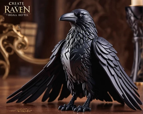 raven sculpture,black raven,king of the ravens,raven bird,ravens,raven,kaffir horned raven,corvidae,raven's feather,raven rook,corvin,corvus,common raven,raven girl,calling raven,corvus corax,3d crow,sea raven,arches raven,black crow,Unique,3D,Garage Kits