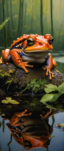 fire-bellied toad,oriental fire-bellied toad,pond frog,common frog,frog background,bull frog,water frog,northern leopard frog,red-eyed tree frog,frog gathering,pacific treefrog,amphibians,southern leopard frog,eastern sedge frog,coral finger tree frog,freshwater crab,frog through,perched on a log,chorus frog,amphibian,Conceptual Art,Fantasy,Fantasy 15