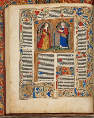 parchment,prayer book,the annunciation,manuscript,hymn book,middle ages,the middle ages,book bindings,vestment,medieval,book antique,display panel,icon magnifying,magic book,the angel with the veronica veil,old book,child with a book,candlemas,heraldry,book pages,Illustration,Realistic Fantasy,Realistic Fantasy 42