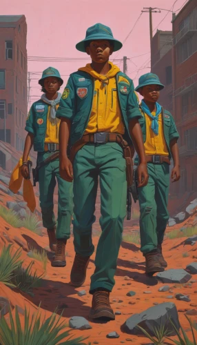 forest workers,patrols,construction workers,scouts,boy scouts,miners,boy scouts of america,pilgrims,workers,girl scouts of the usa,patrol,guards of the canyon,pathfinders,the cuban police,civil defense,soldiers,rangers,defense,blue-collar,brasil,Conceptual Art,Daily,Daily 29