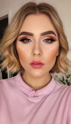 vintage makeup,eyes makeup,peach color,pink background,realdoll,peach glow,makeup artist,makeup,blending,ccw,neon makeup,contour,put on makeup,rose gold,peach rose,uploading,edit,brows,neutral color,doll face,Art,Classical Oil Painting,Classical Oil Painting 20