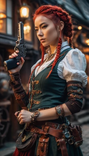 steampunk,girl with gun,steampunk gears,vendor,pirate,woman holding gun,girl with a gun,dodge warlock,merchant,musketeer,celtic queen,cosplay image,girl in a historic way,sterntaler,piper,rosella,nora,witcher,holding a gun,victorian lady