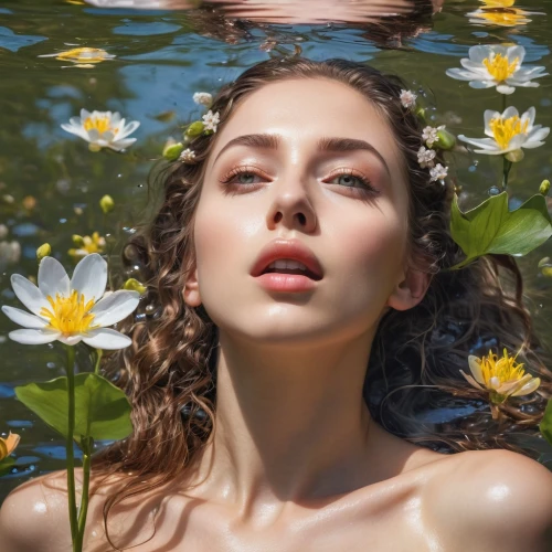 water lilies,flower of water-lily,water nymph,white water lilies,flower water,water lily,water lotus,water lilly,lily water,girl in flowers,beautiful girl with flowers,waterlily,water flower,daisies,water rose,lotus flowers,in water,pond flower,nelumbo,photoshoot with water,Photography,General,Natural