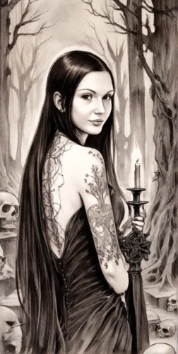 gothic woman,gothic portrait,goth woman,vampira,ink painting,sorceress,the enchantress,charcoal drawing,fantasy portrait,the witch,vampire woman,mystical portrait of a girl,dark art,priestess,dark gothic mood,gothic dress,fantasy art,rusalka,vampire lady,gothic