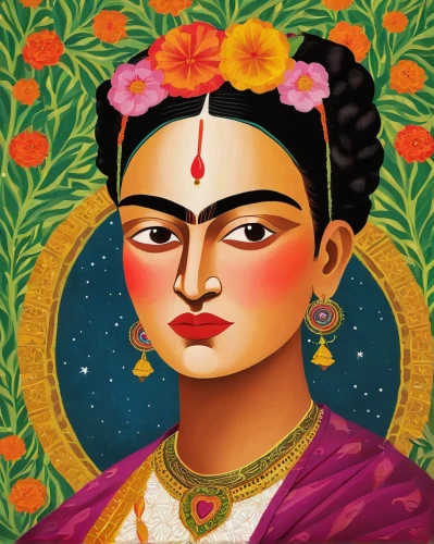 jaya,radha,lakshmi,vajrasattva,shakyamuni,bengalenuhu,indian art,nityakalyani,sari,janmastami,hindu,frida,krishna,indian jasmine,indian woman,dharma,hare krishna,yogananda,west indian jasmine,kali,Art,Artistic Painting,Artistic Painting 31